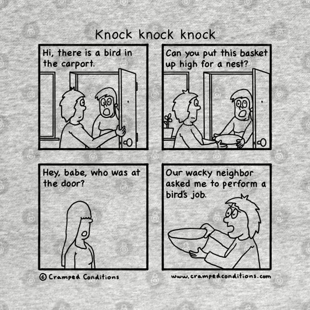 Knock knock knock by crampedconditions
